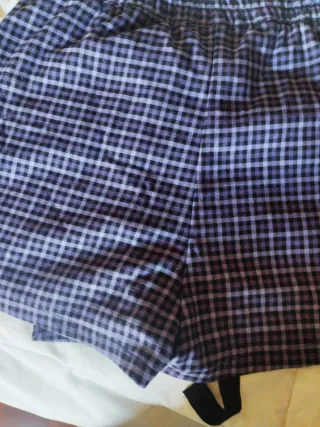 Falda pantalón BSK98 cuadros morados