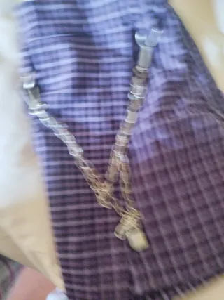 Falda pantalón BSK98 cuadros morados