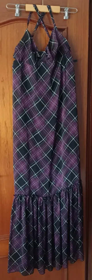 Vestido largo talla L espalda cruzada
