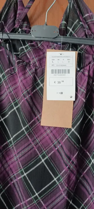 Vestido largo talla L espalda cruzada