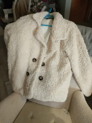 Abrigo peluche Lanshifei beige