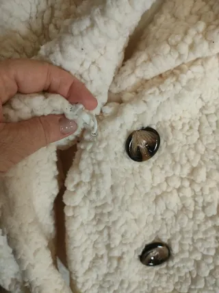 Abrigo peluche Lanshifei beige