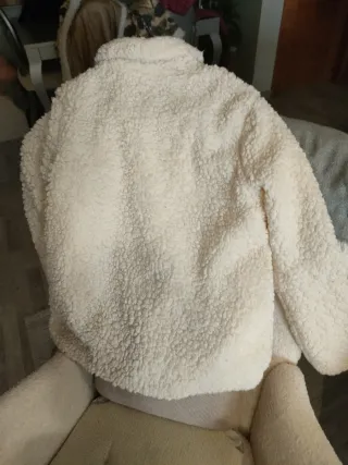 Abrigo peluche Lanshifei beige