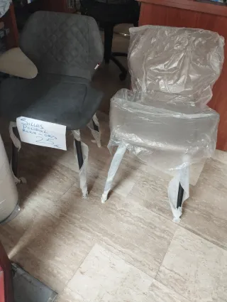 Sillas Polipiel Gris