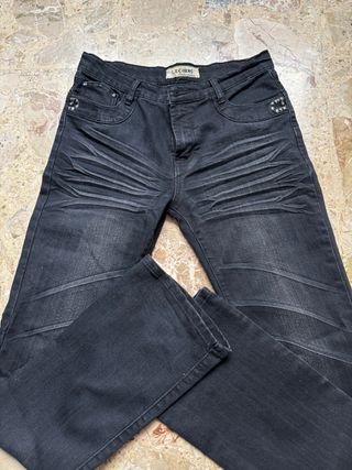 Jeans neri vintage vita bassa