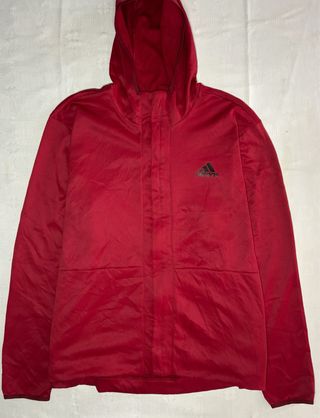 Casaco Adidas Vermelho com Capuz
