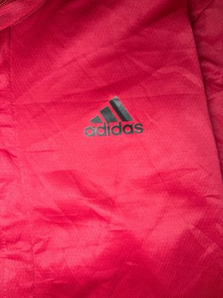 Casaco Adidas Vermelho com Capuz