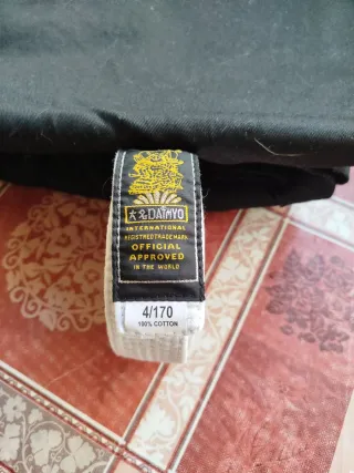 Kimono Negro Fuji Mae Talla 4/170