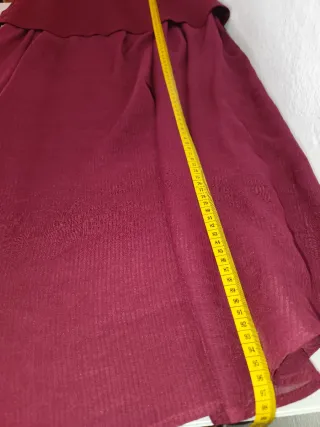 Falda indefeir burdeos