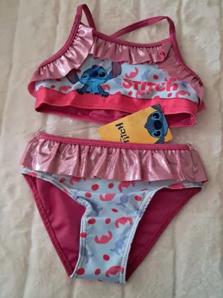 Biquíni infantil Stitch 3/4 anos - Novo