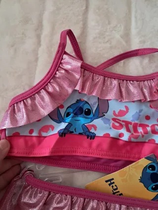 Biquíni infantil Stitch 3/4 anos - Novo