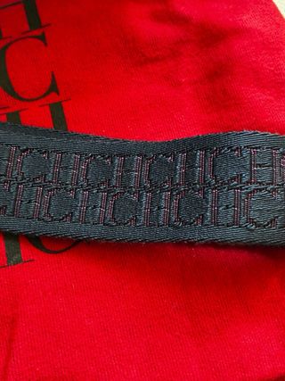 Bolso Carolina Herrera Piel y Bandolera Tejido