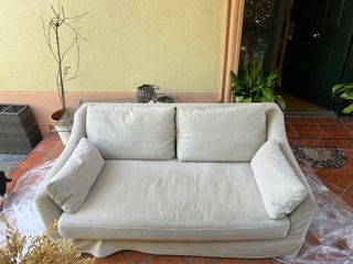 Sofá Ikea 3 plazas tela beige, precio nuevo:650€