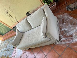 Sofá Ikea 3 plazas tela beige, precio nuevo:650€