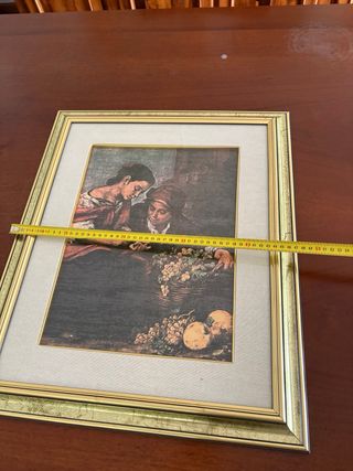 Stampa vintage con cornice in legno