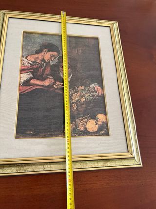 Stampa vintage con cornice in legno