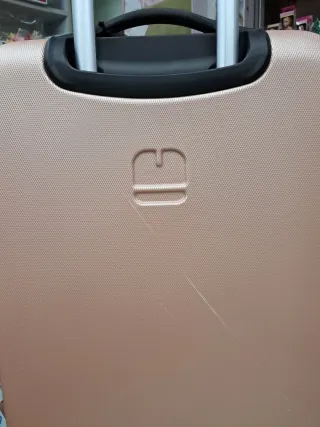 Maleta de cabina GABOL rosa/dorada