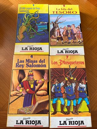 Lote 4 Películas VHS Infantiles (Español)