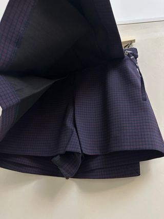 Falda pantalón cuadros Zara Talla XS