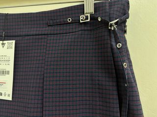 Falda pantalón cuadros Zara Talla XS
