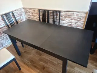 Mesa de comedor extensible + 6 sillas