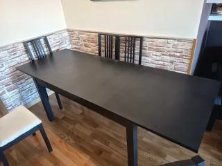 Mesa de comedor extensible + 6 sillas