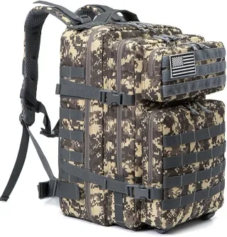 Mochila Táctica 50L Impermeable Camuflaje