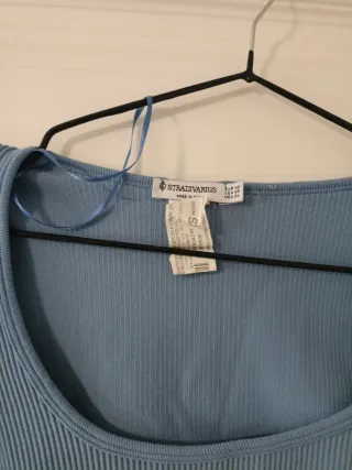 Camiseta Stradivarius Azul Talla XS