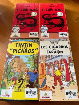 Lote 4 Películas VHS Tintín (Español)