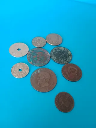 Lote de monedas antiguas
