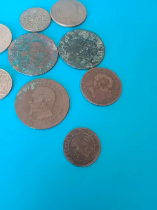 Lote de monedas antiguas