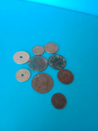 Lote de monedas antiguas