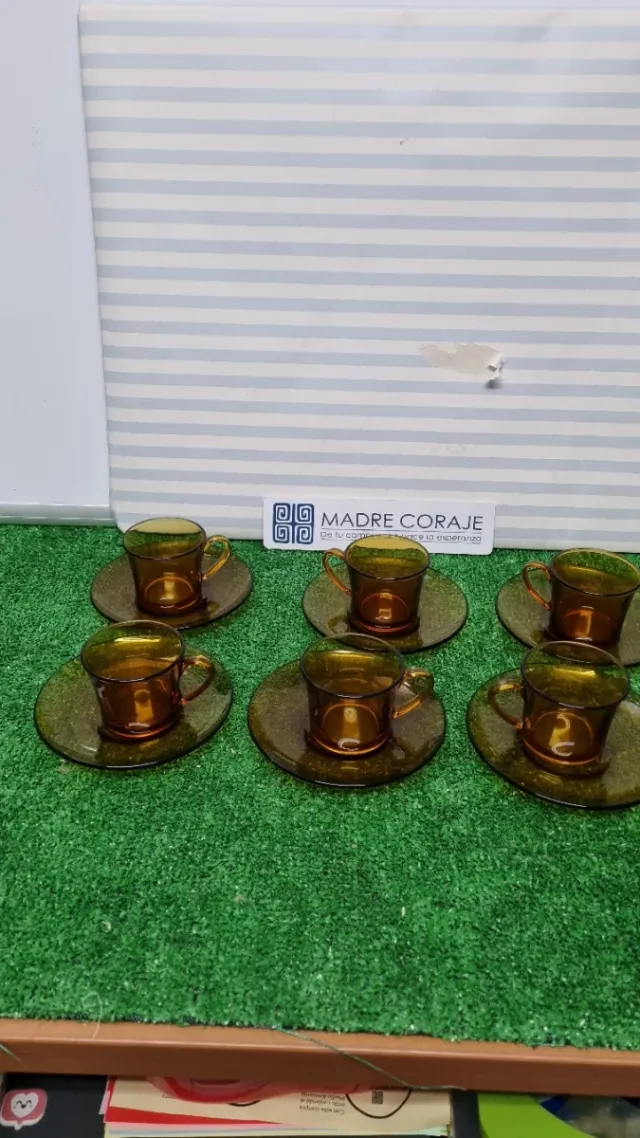 6 tazas de café Duralex ámbar