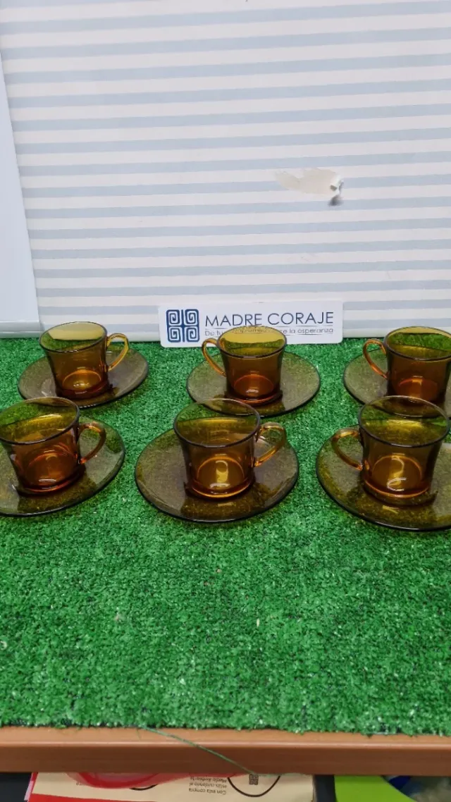 6 tazas de café Duralex ámbar
