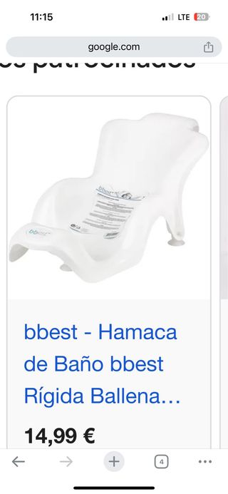 Hamaca de baño Bbest blanca