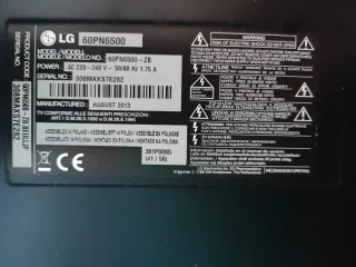 Tv de 60" LG 60PN6500,600Hz, plasma