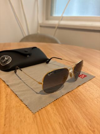 Gafas de Sol Ray-Ban Aviator Negro/Dorado