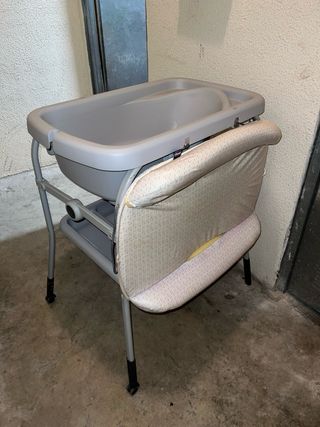 Cambiador bebé plegable con bañera