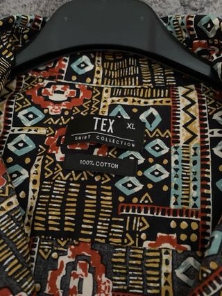 Camisa hombre étnica multicolor