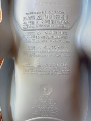 Hamaca de baño para bebé azul