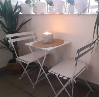 Conjunto Mesa y Sillas Terraza Plegables