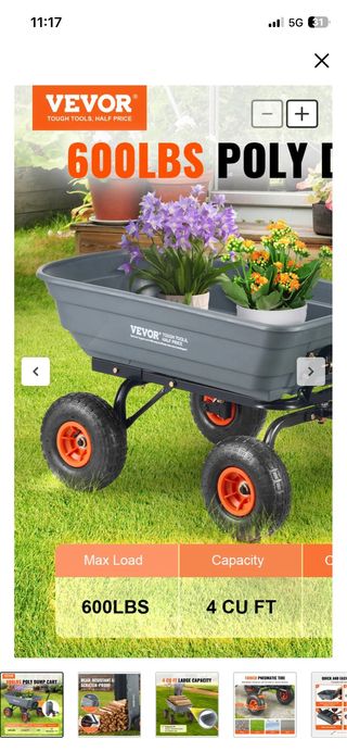 Carro de volquete VEVOR