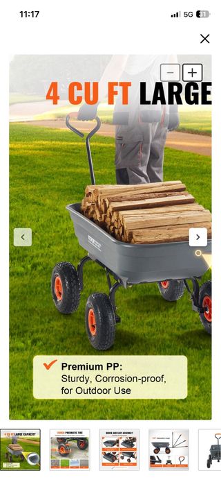 Carro de volquete VEVOR