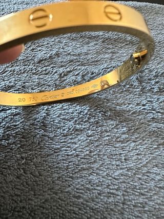 Pulsera Cartier Love Dorada