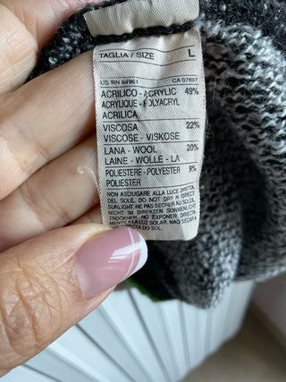 Maglione Benetton lana fantasia donna