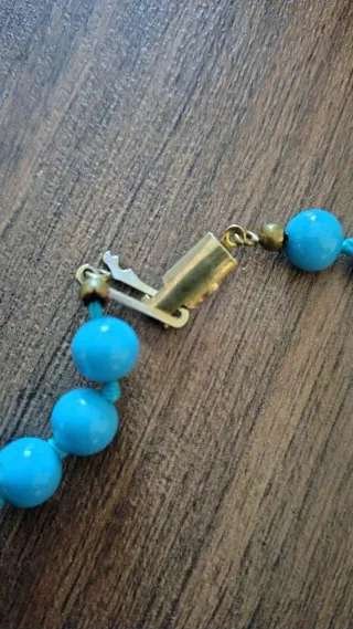 Girocollo perle azzurre