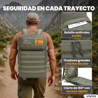 Mochila Táctica Militar 45L Molle Impermeable