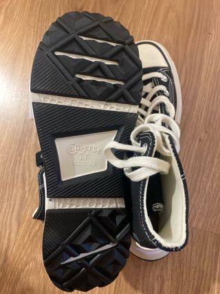 Converse plataforma negras