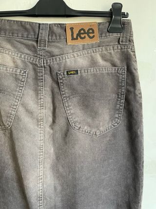 Gonna Lee lunga marrone con spacco