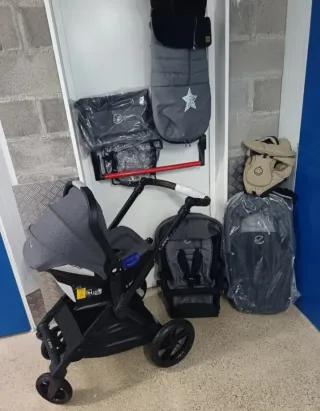 Cochecito Bebé Jane Muum 3 Piezas + Accesorios